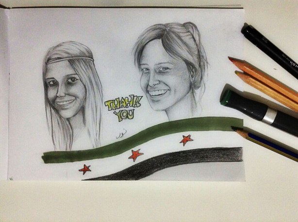 Thank you, from Nour, an artist in Syria. 
